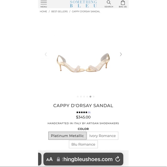 Something Bleu | Handmade in Italy | Cappy D'ORSAY Heels - Picture 11 of 13